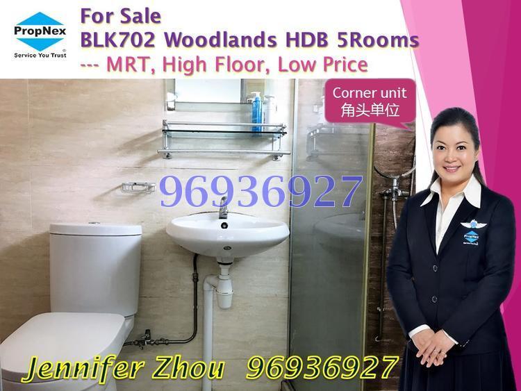 Blk 702 Woodlands Drive 40 (Woodlands), HDB 5 Rooms #138413712